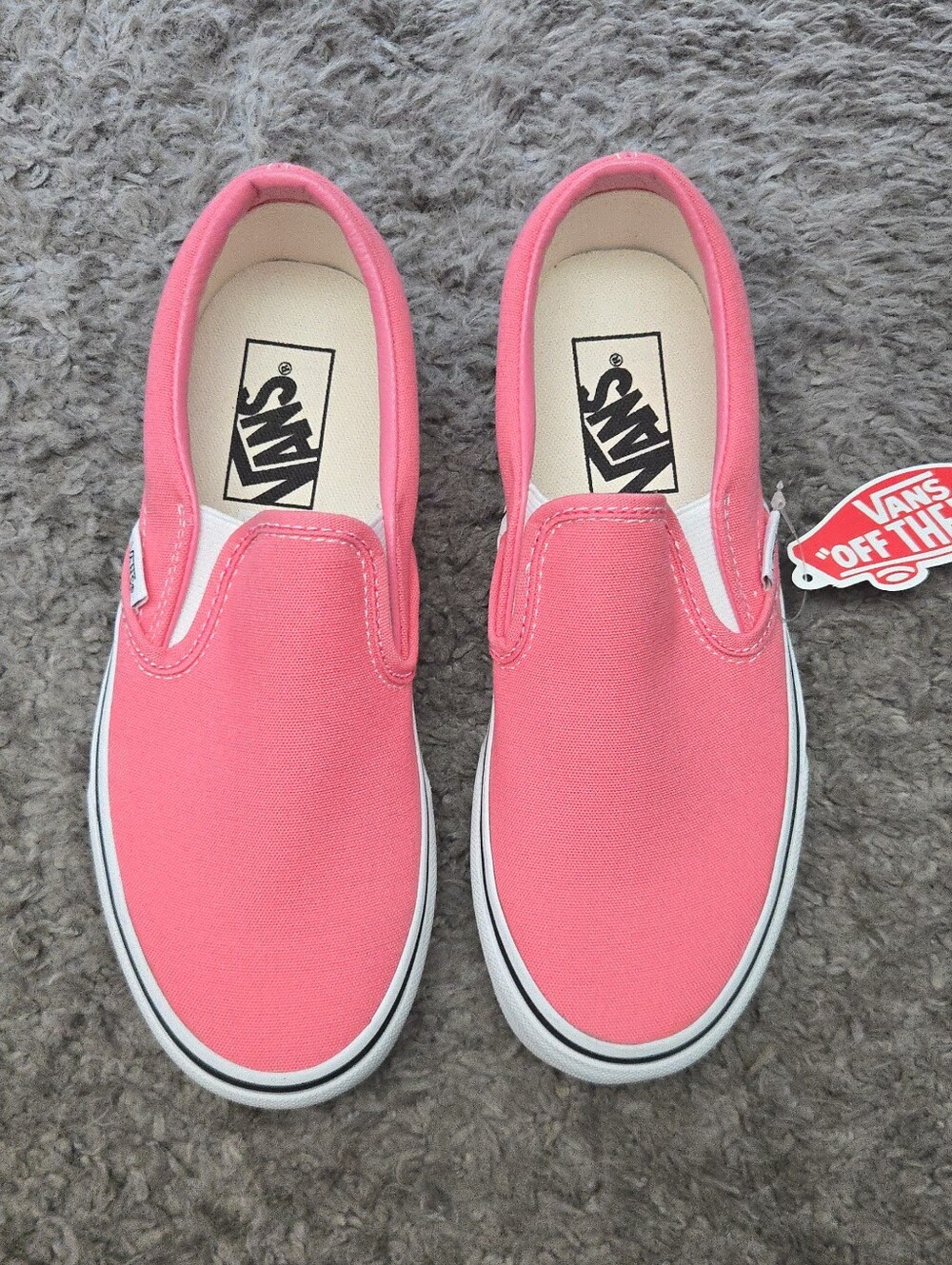 Vans Classic Slip On 3.5 Youth Girls Sneakers Pink Lemonade 0926